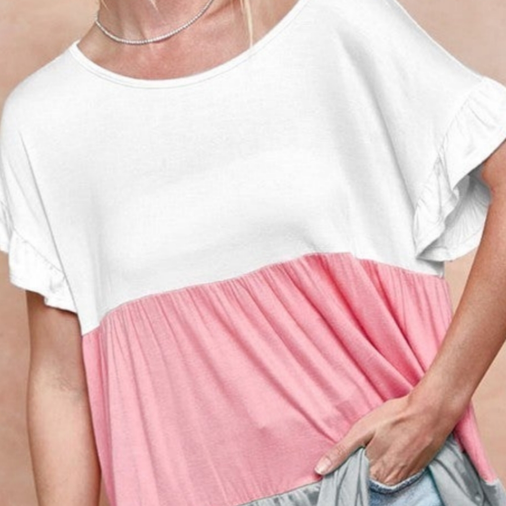 Color Block Top NWOT SZ M